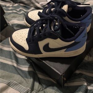 Jordan Kids Blue and White Sneakers